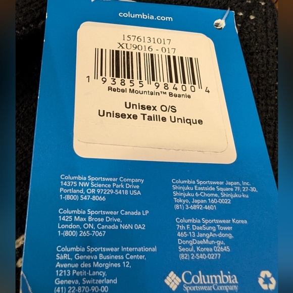 NWT Columbia Adult Rebel Mountain Omni-Heat Beanie (Black/Grey) One size Unisex - Picture 6 of 8